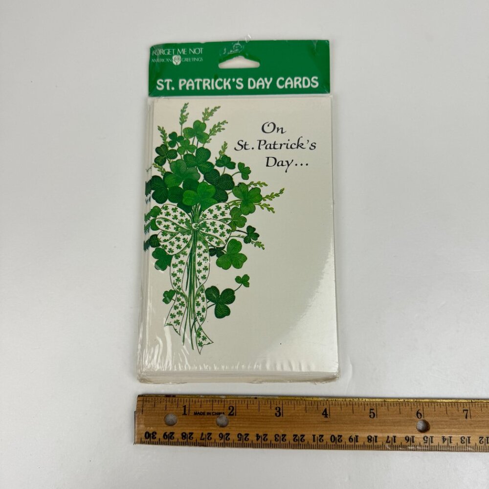 Sealed Vtg Saint St Patricks Pattys Day Greeting Cards w Envelopes Holiday Retro